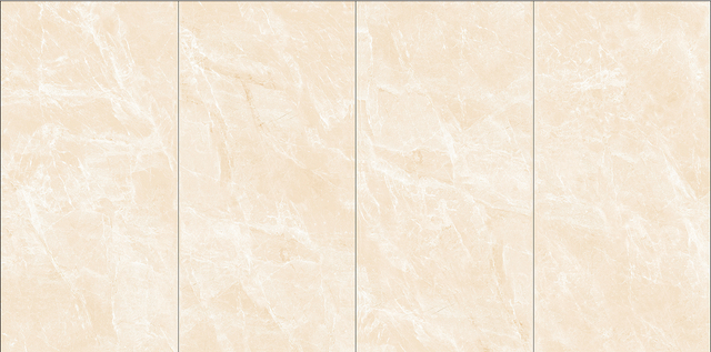 Foshan 600x1200mm Polished Beige Yellow Living Room Glazed Floor Tiles For Villa