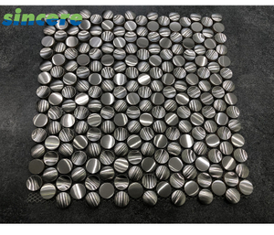 Silver Color Stainless Steel Metal Mosaic For Wall