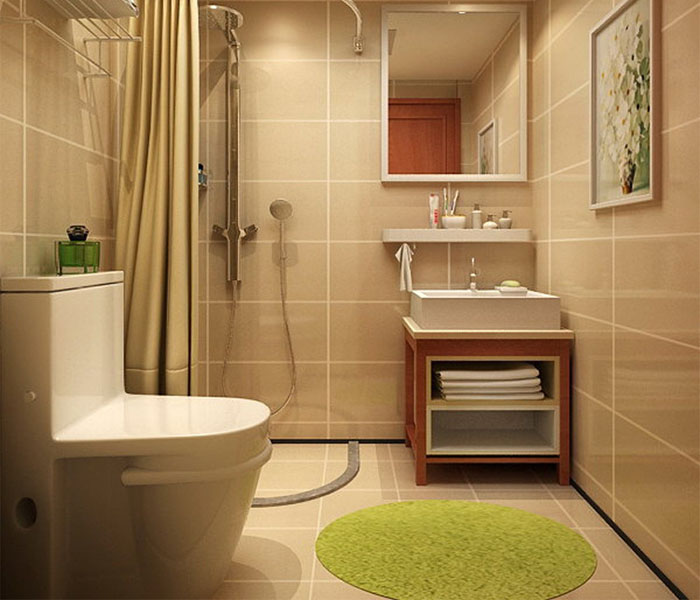 Bedroom Flushing System Siphonic One Piece Toilet