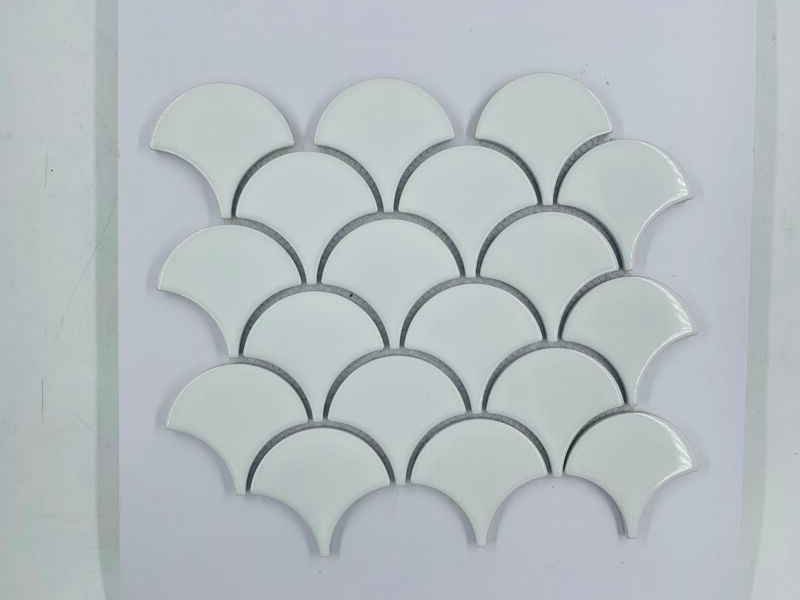 附图-1 Pure Clearing Color Cheap Price Porcelain Mosaic Suitable For Kitchen Splash