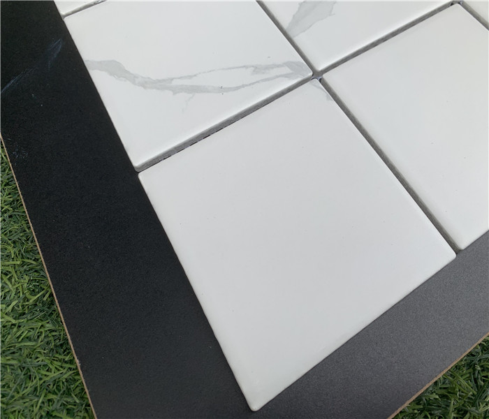 附图-2 Carrara White Marble Patterns Square Shape Porcelain Mosaic