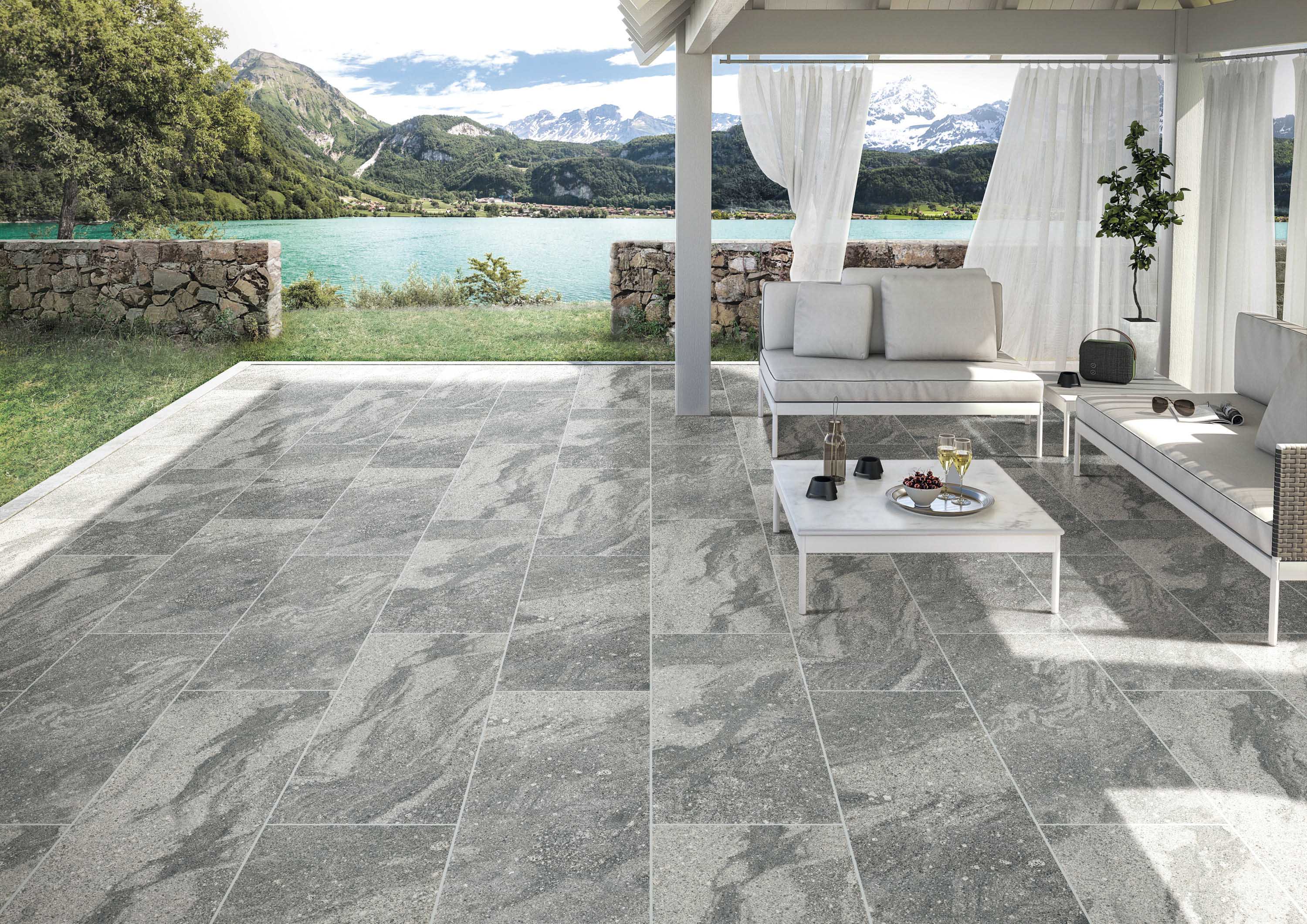 GJT3644 (5)+Dark Grey Full Body 300x600 Rustic Porcelain Tiles