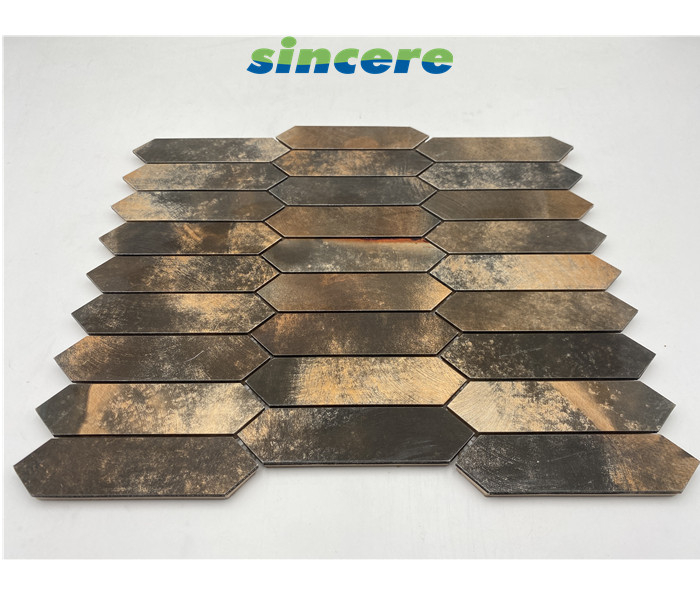 Rustic Bronze Metal Mosaic For Indoor