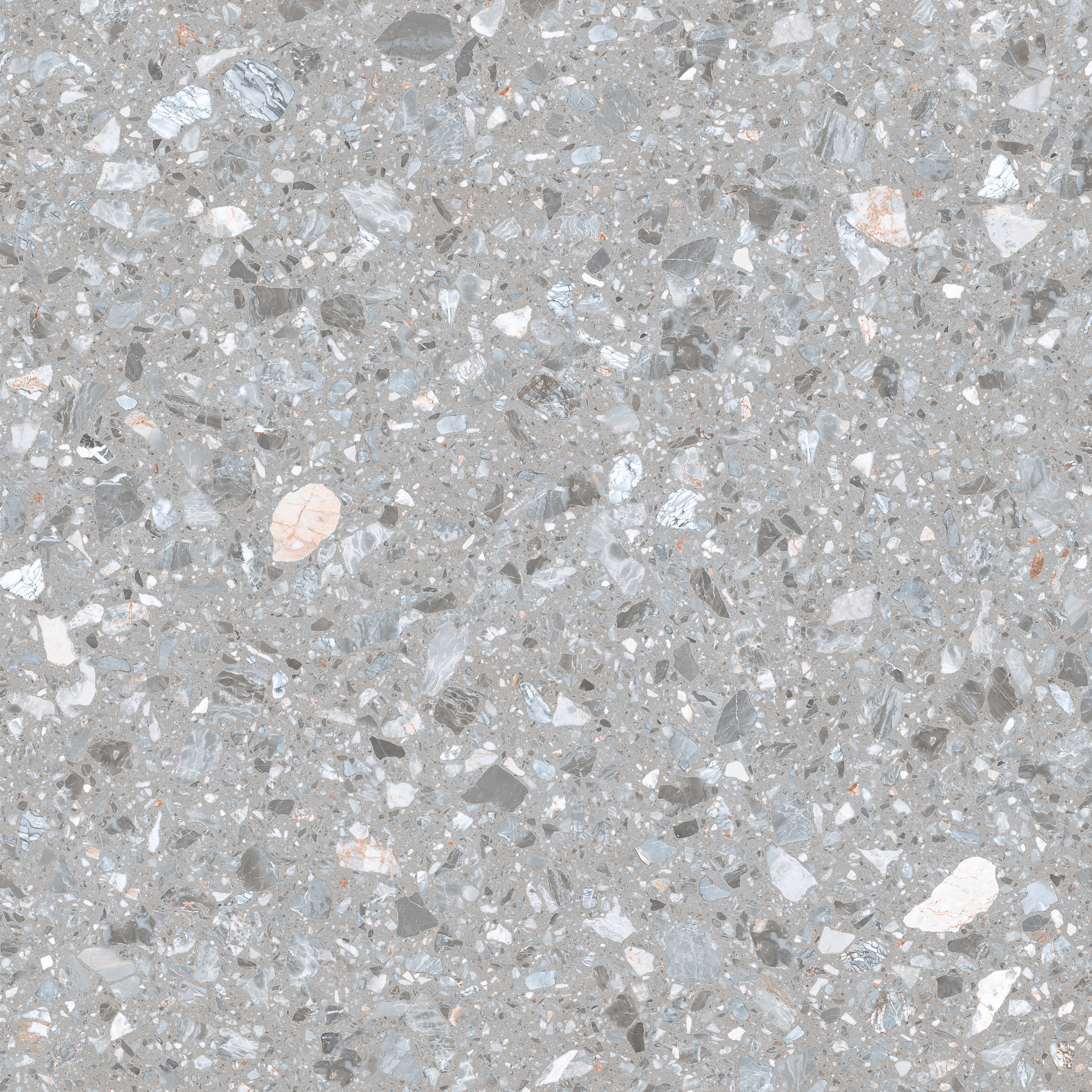 Grey Terrazzo Mediterranean Rustic Tiles For Bathroom