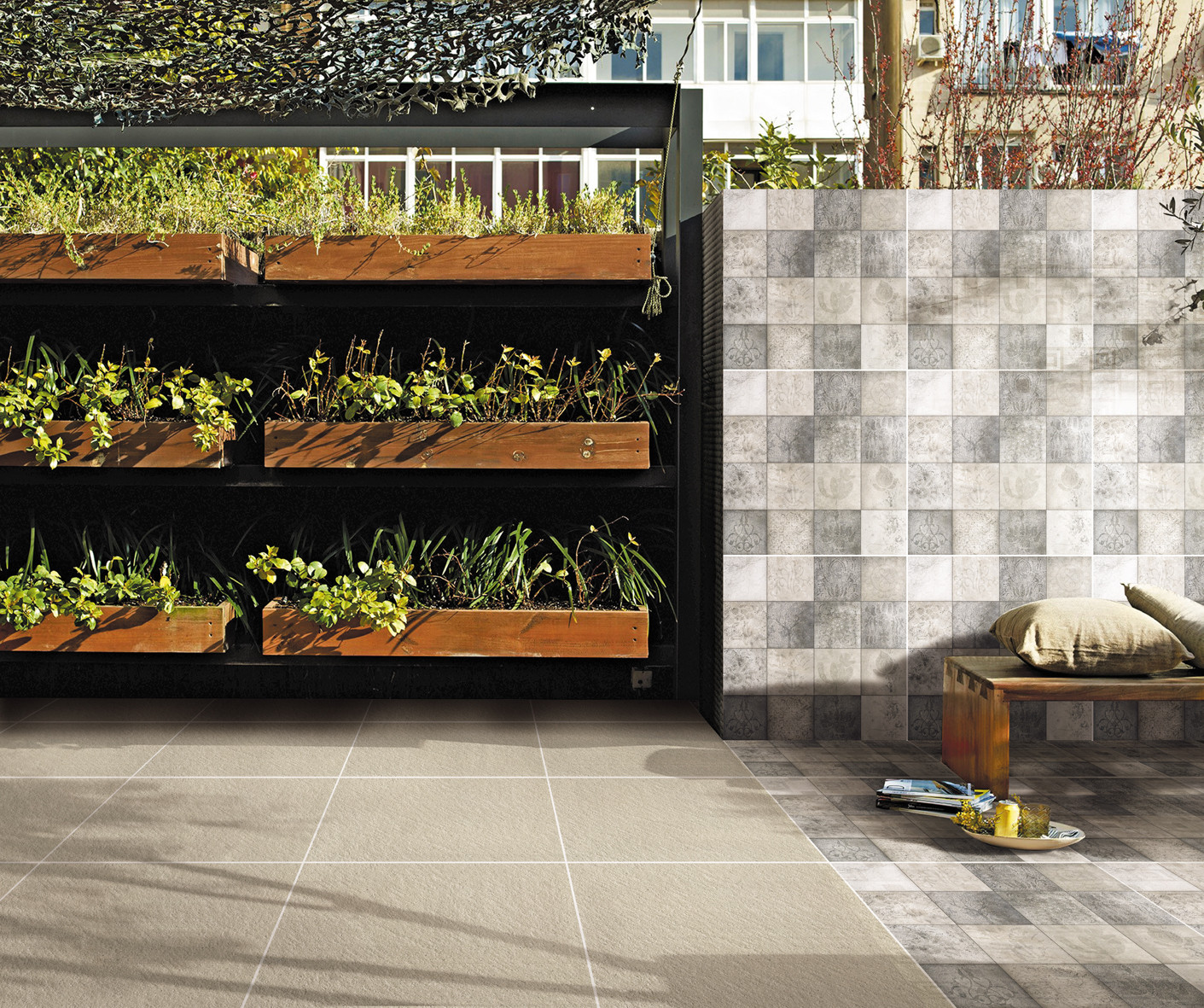 效果图 GJT681B (2)+High Quality Best-Selling Rustic Mold and Shining Powder Surface Porcelain Inside and Outside Tiles