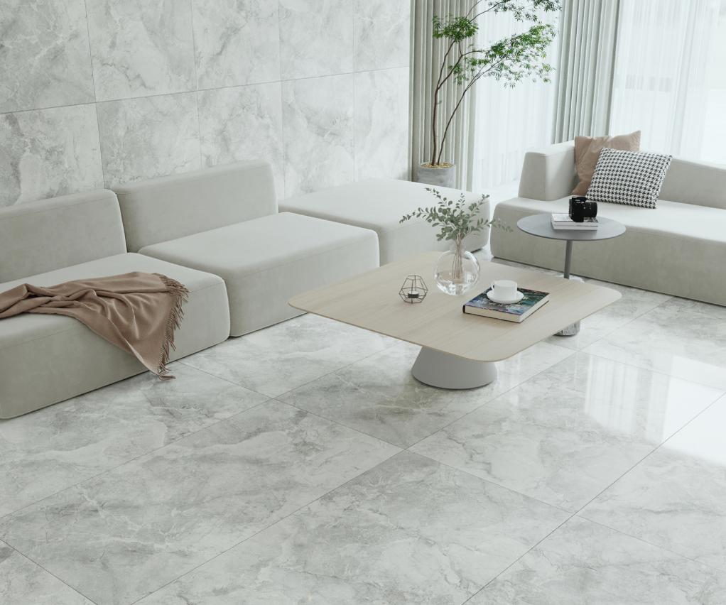 效果图2-Commercial Marble Look New Model 600x1200mm Gray Porcelain Spanish Floor Tile