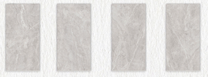 Luxury Bruce Book Match Natural Grey Marble Floor Tile 75x150mm Stone Slabs