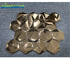 Golden Stainless Steel Metal Mosaic For Wall