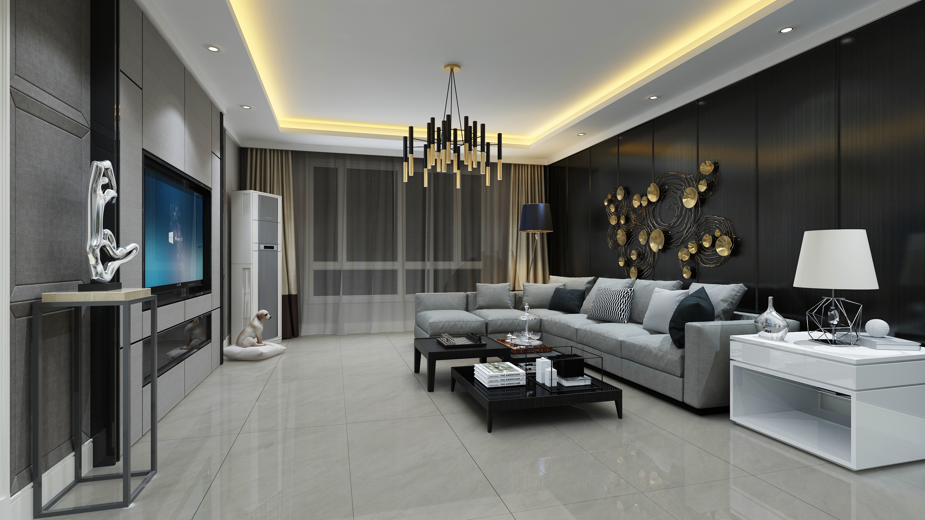 效果图-Wholesale Marble Look Porcelanato Polished Glazed Porcelain Floor Tiles